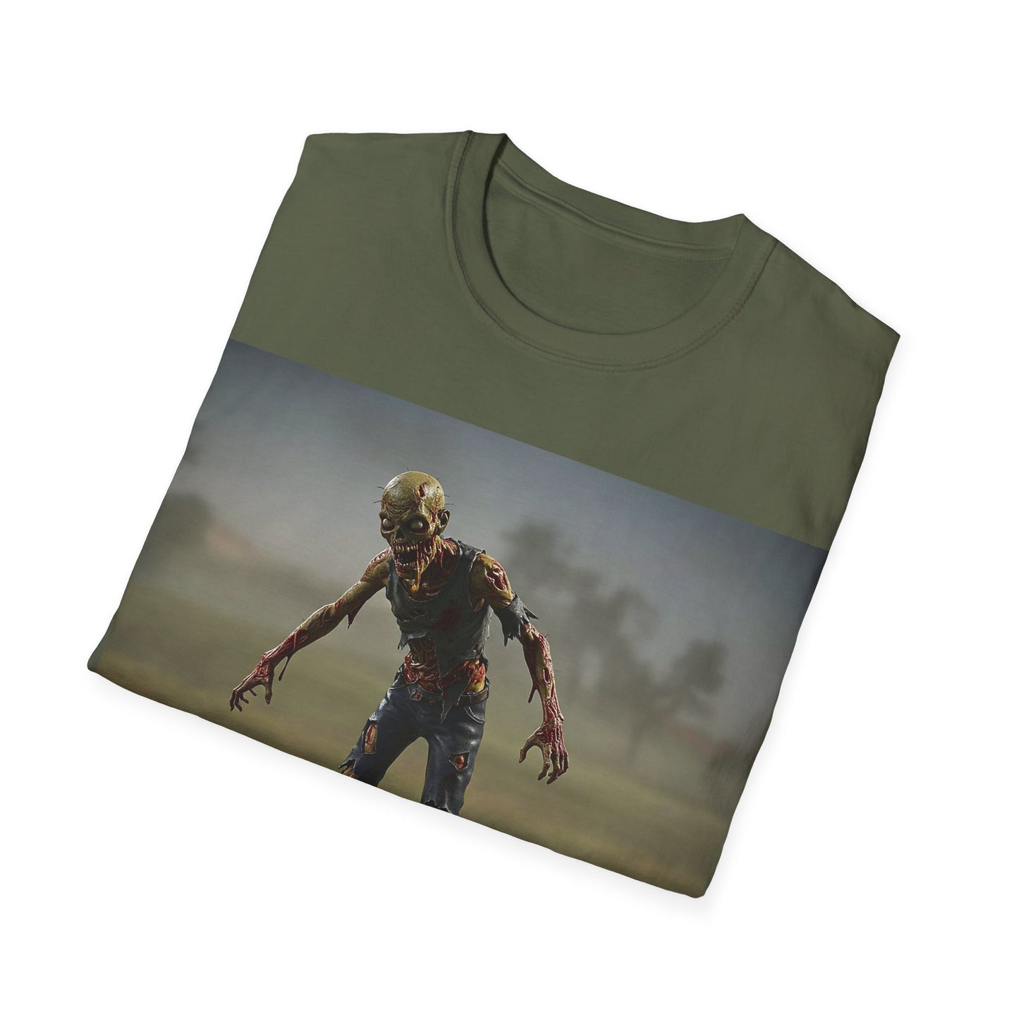 UK - Unisex Zombie Hopscotch T-Shirt - Perfect for Halloween or Casual Wear