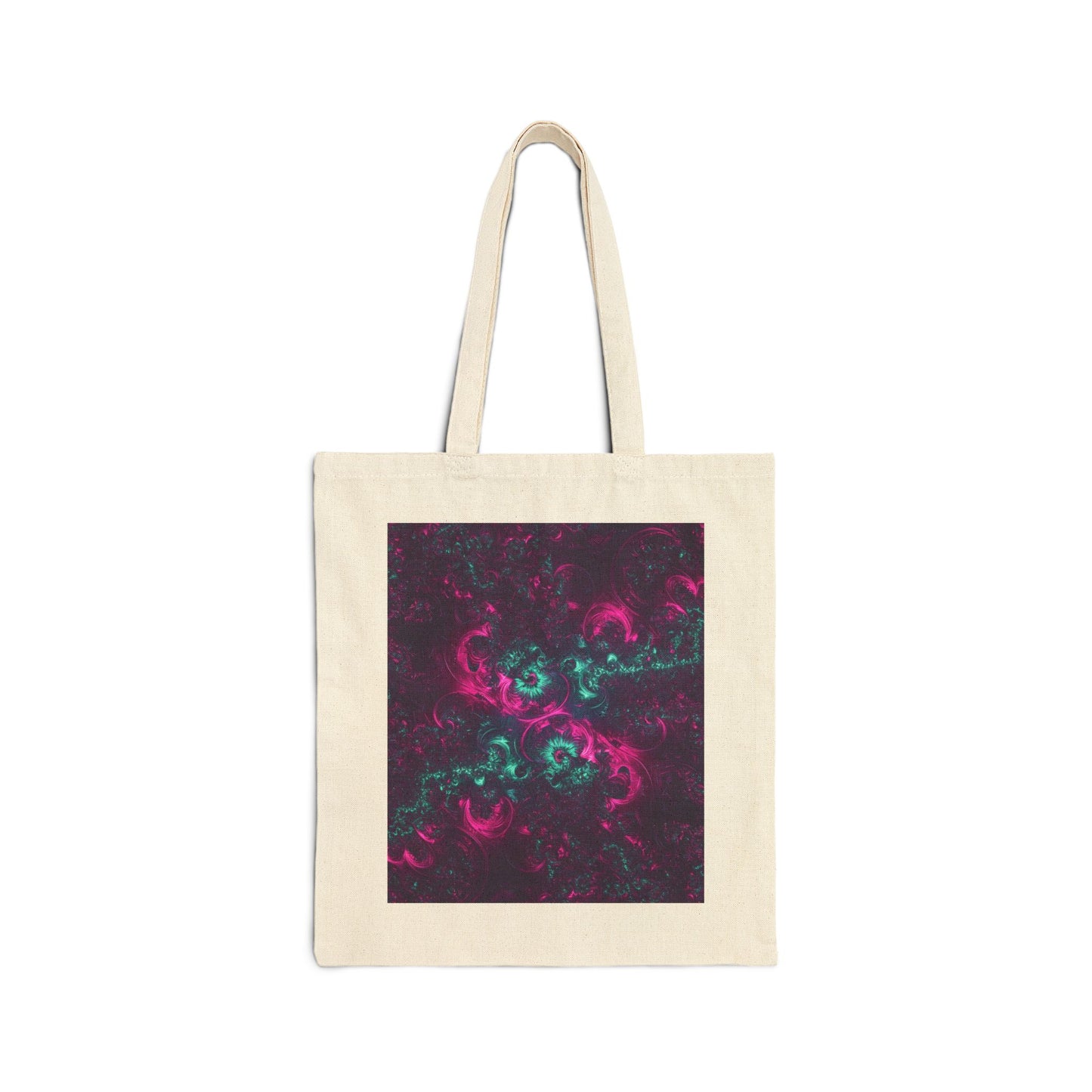 Vibrant Abstract Art Cotton Canvas Tote Bag