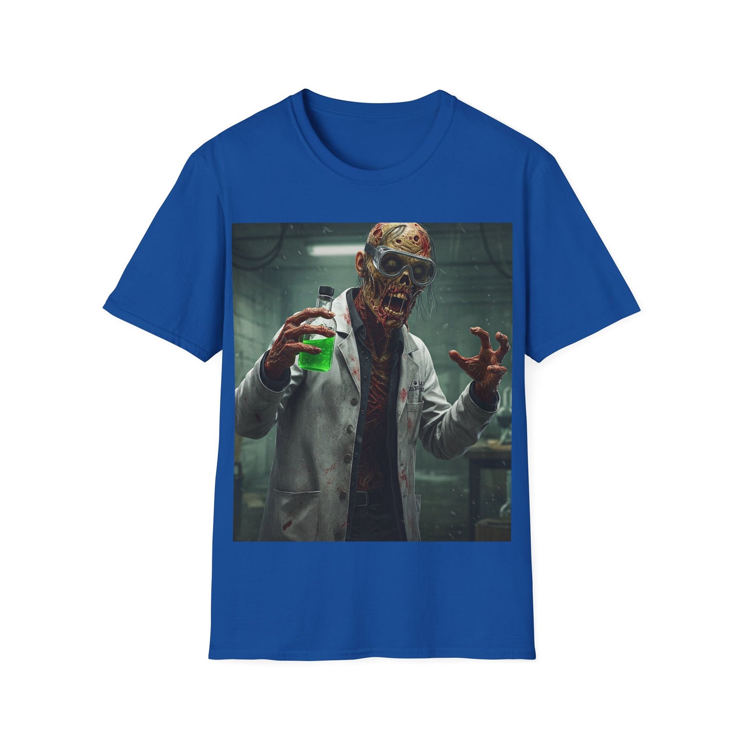 UK - Creepy Scientist Unisex Softstyle T-Shirt | Halloween Horror Tee