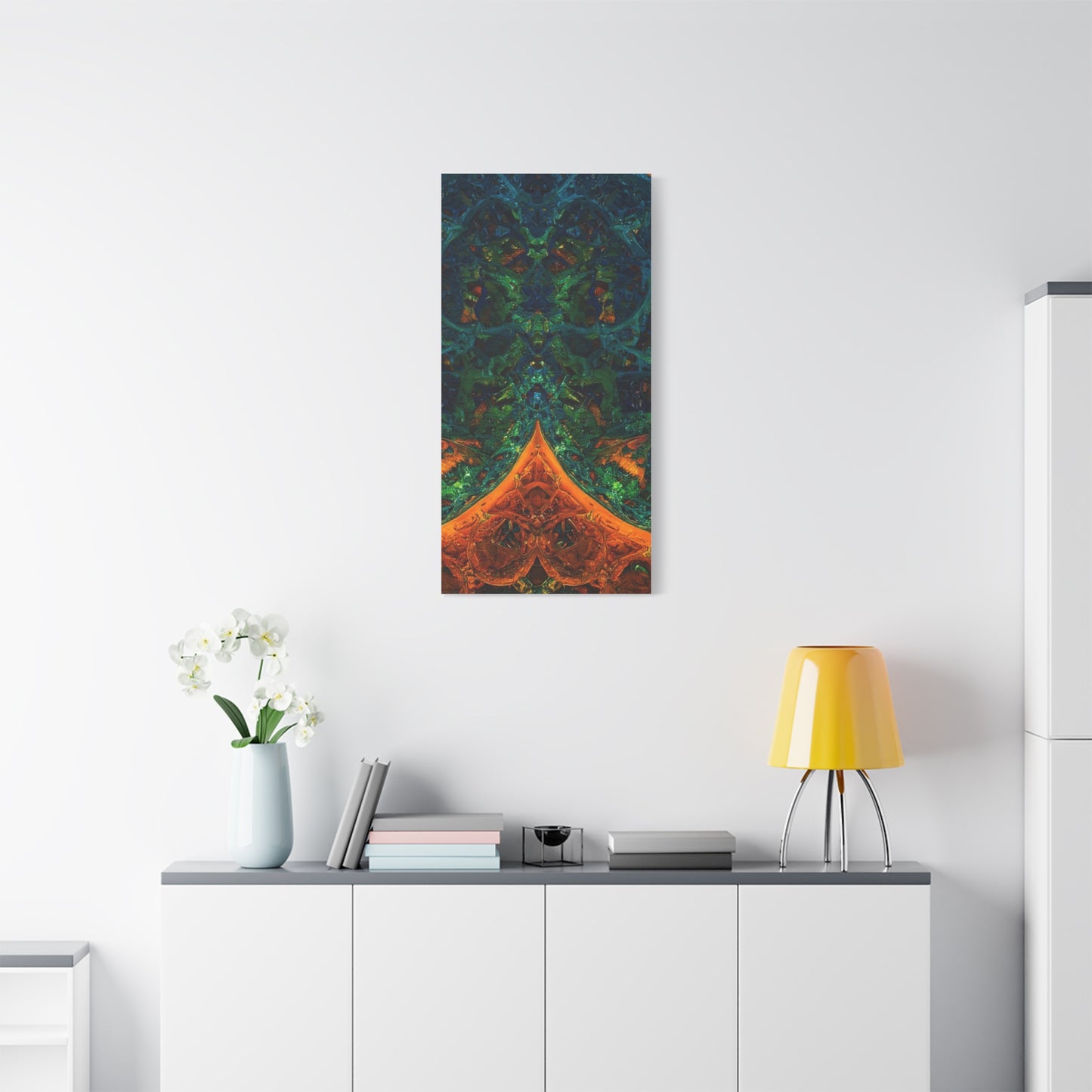 Vibrant Abstract Fractal Art Canvas Print