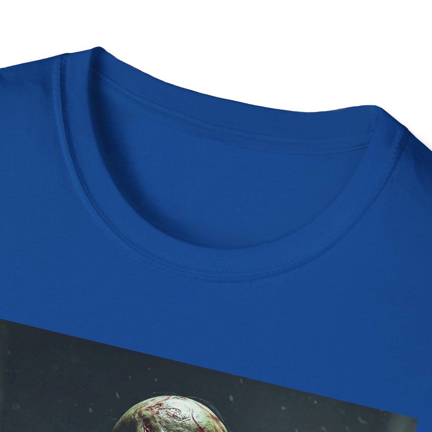 Apocalyptic Portrait Tee, bold, decaying zombie graphic