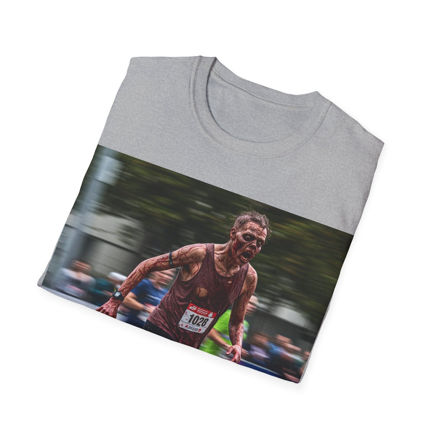 UK - Motivational Run Unisex Softstyle T-Shirt - Perfect for Runners and Fitness Enthusiasts
