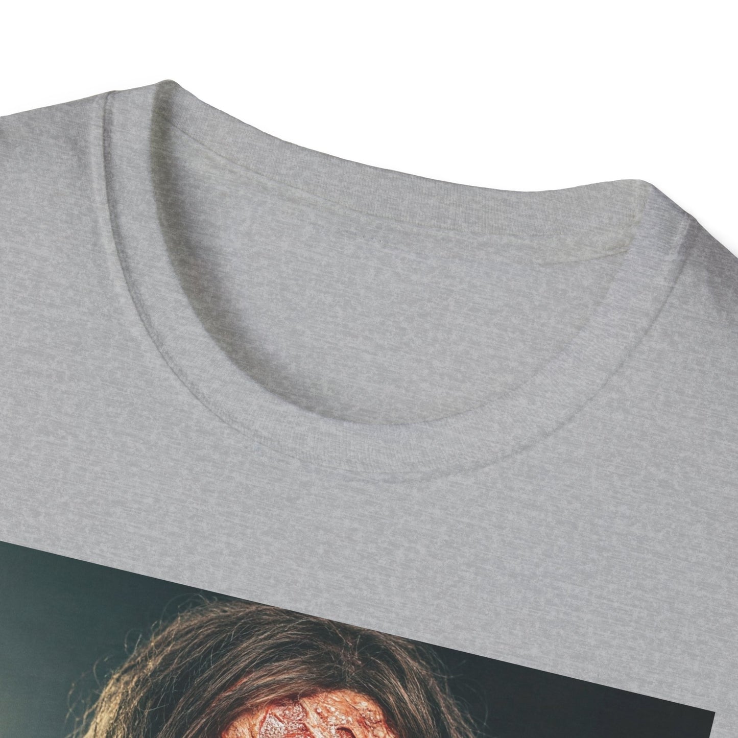 Apocalyptic Portrait Tee, bold, decaying zombie graphic