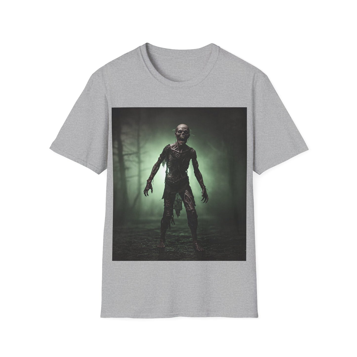 UK - Unisex Horror Graphic Tee - Spooky Zombie Design for Halloween