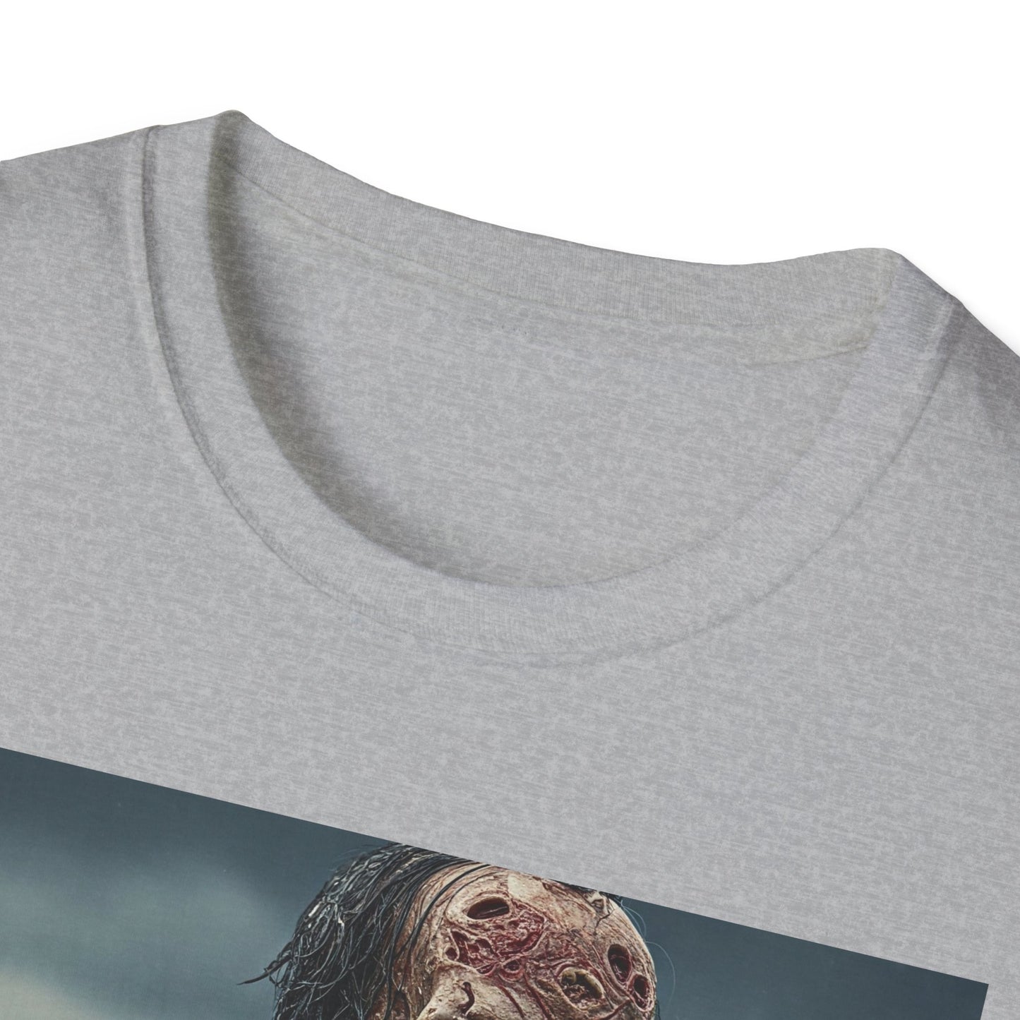 Zombie Horror Unisex Softstyle T-Shirt - Perfect for Halloween and Casual Wear