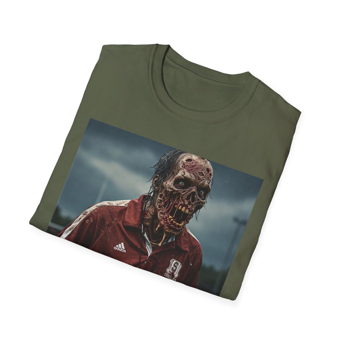 Zombie Horror Unisex Softstyle T-Shirt - Perfect for Halloween and Casual Wear