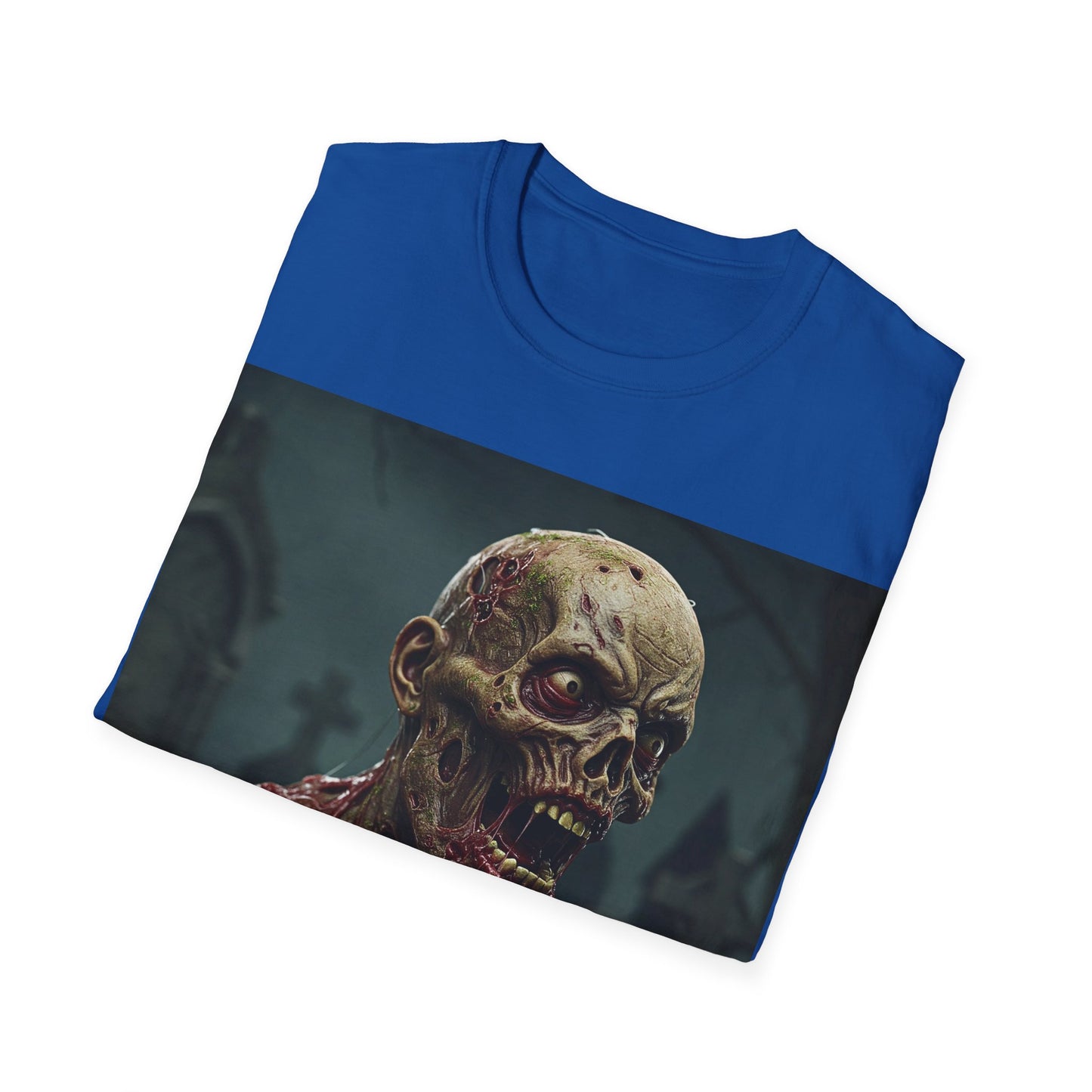 UK - Creepy Zombie Graphic Unisex Softstyle T-Shirt
