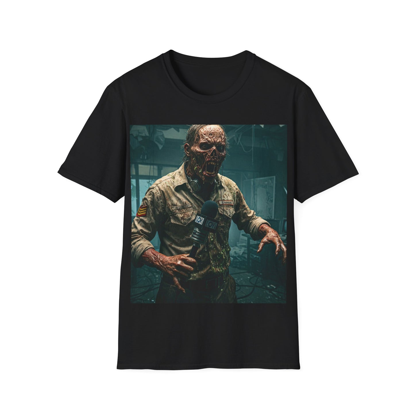 UK - Horror-Inspired Unisex Softstyle T-Shirt - Perfect for Halloween Fans