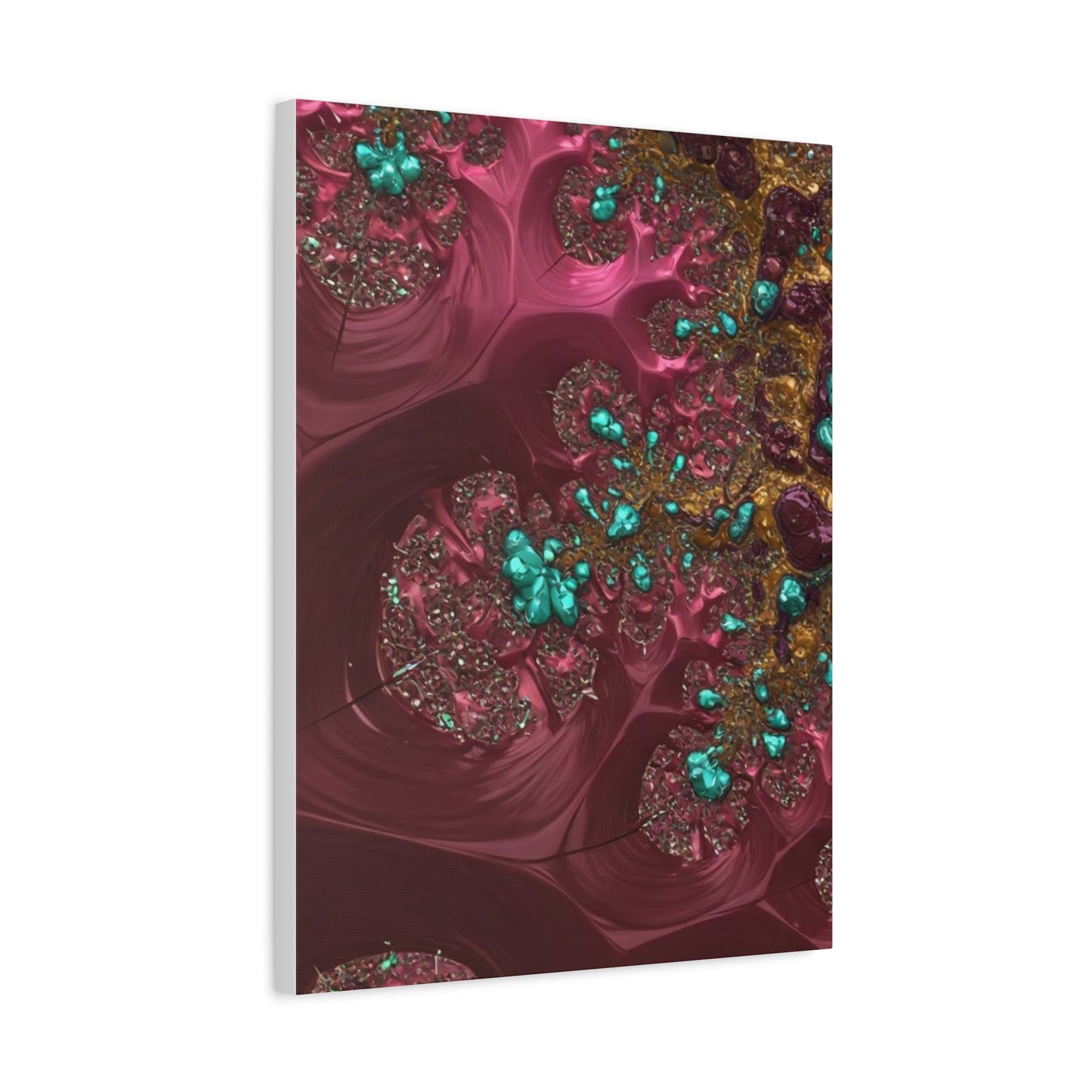 Abstract Art Canvas Print - Vibrant Fractal Design for Home Decor