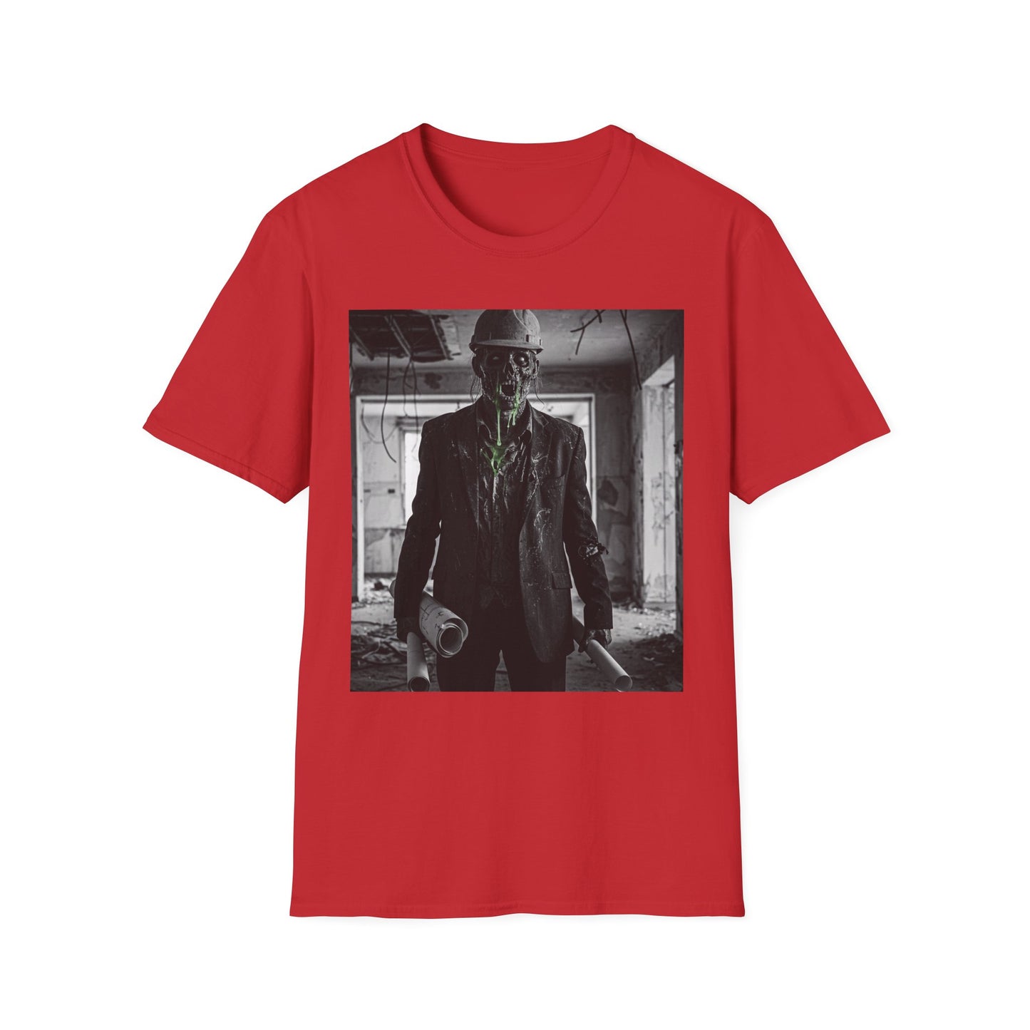 Unisex Softstyle T-Shirt with Creepy Monster Design - Perfect for Halloween and Horror Fans