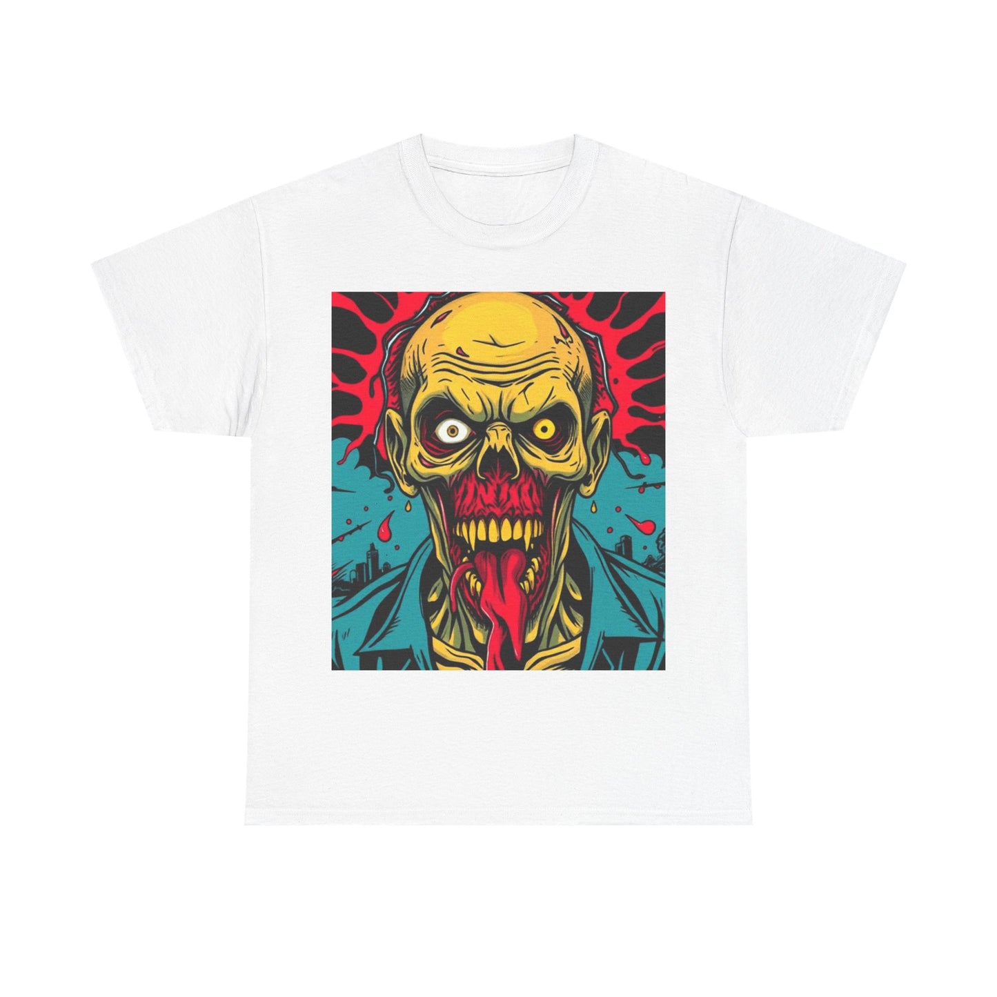 UK - Spooky Zombie Graphic Tee for Halloween