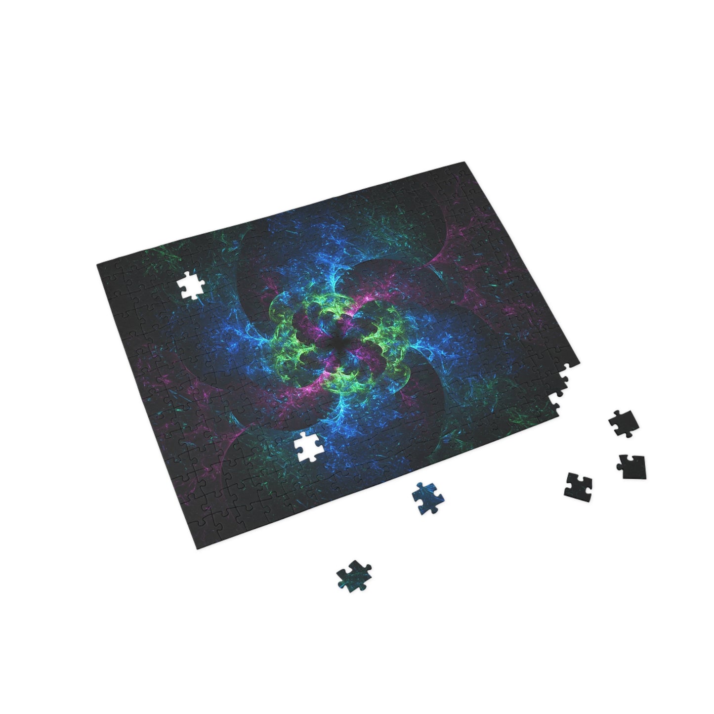 Vibrant Fractal Puzzle - 96, 252, 500, 1000-Piece Options for Relaxation and Fun