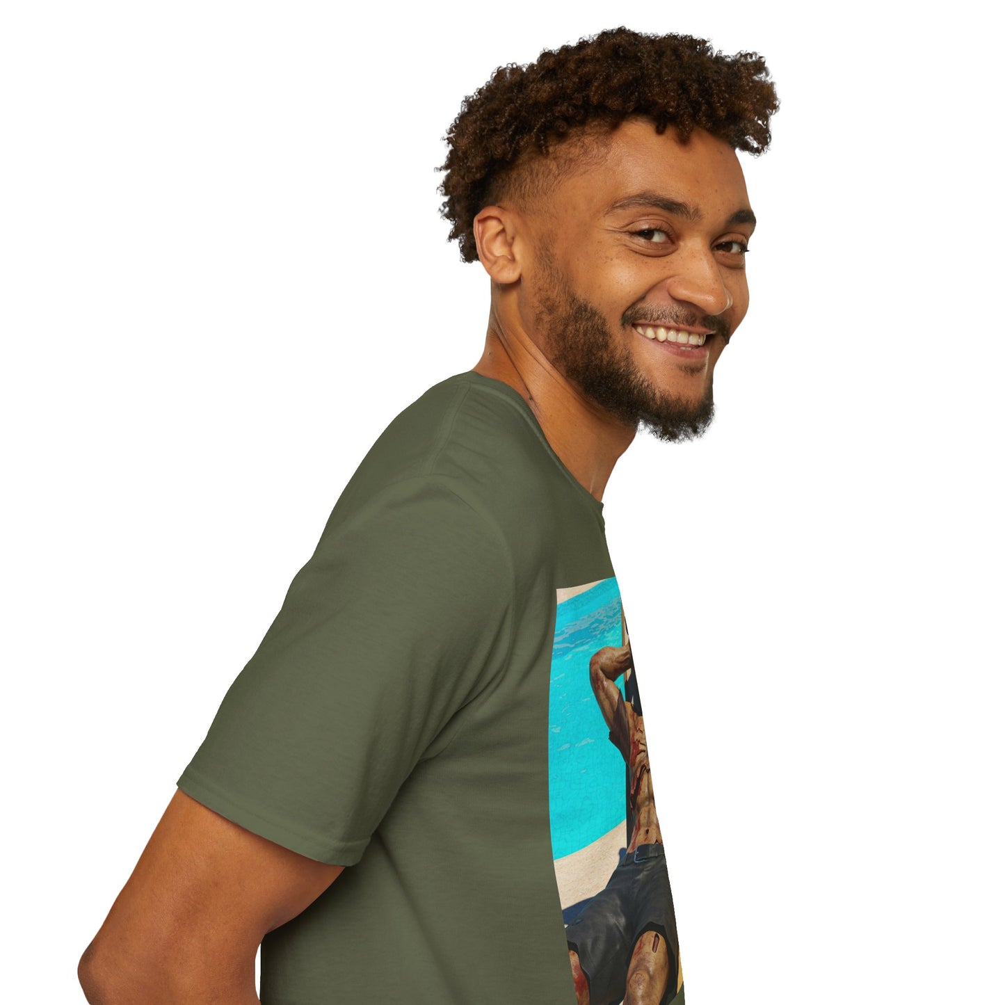 Zombie Relaxation Unisex Softstyle T-Shirt - Perfect for Halloween and Casual Outings