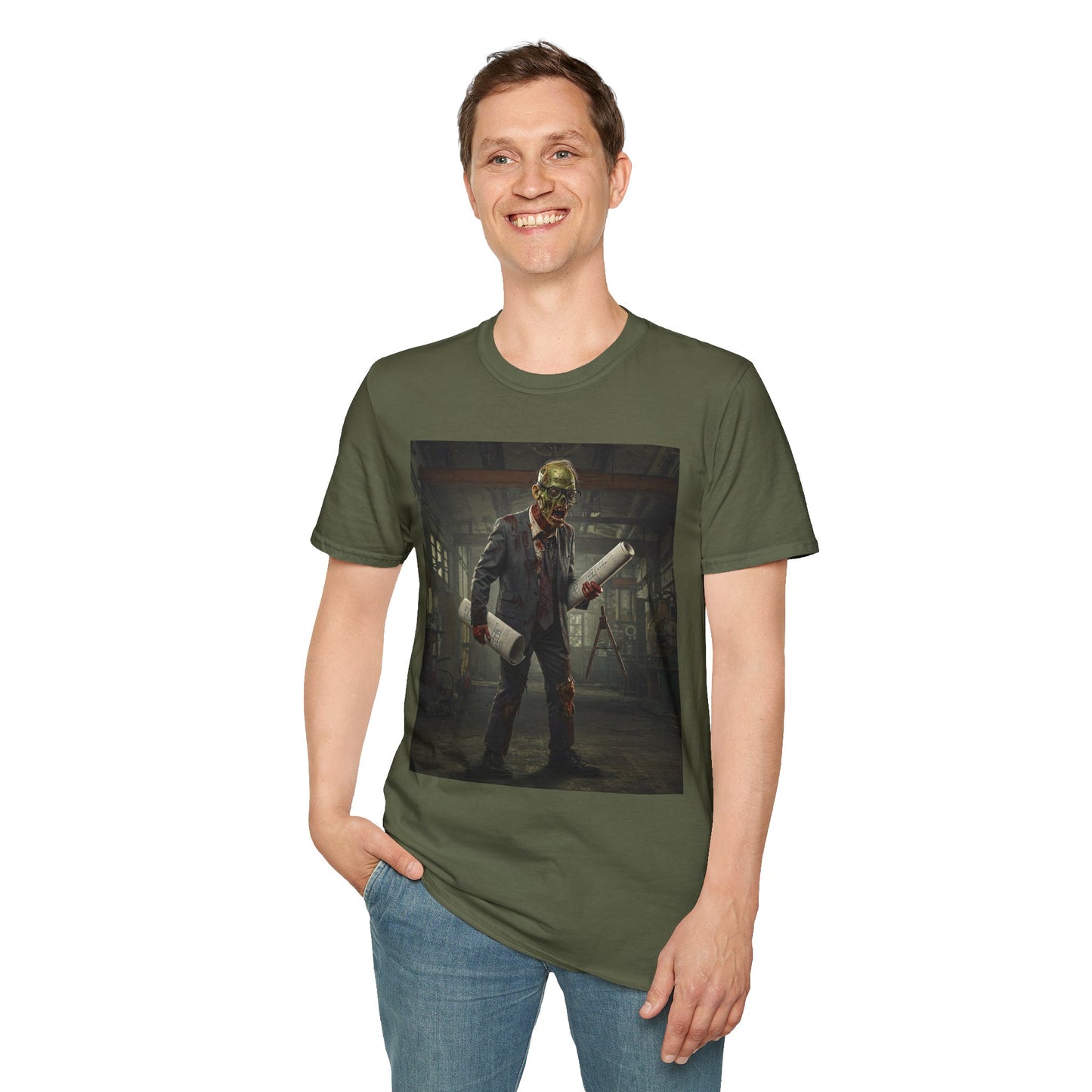 Zombie Apocalypse Unisex Softstyle T-Shirt - Perfect for Halloween and Horror Fans