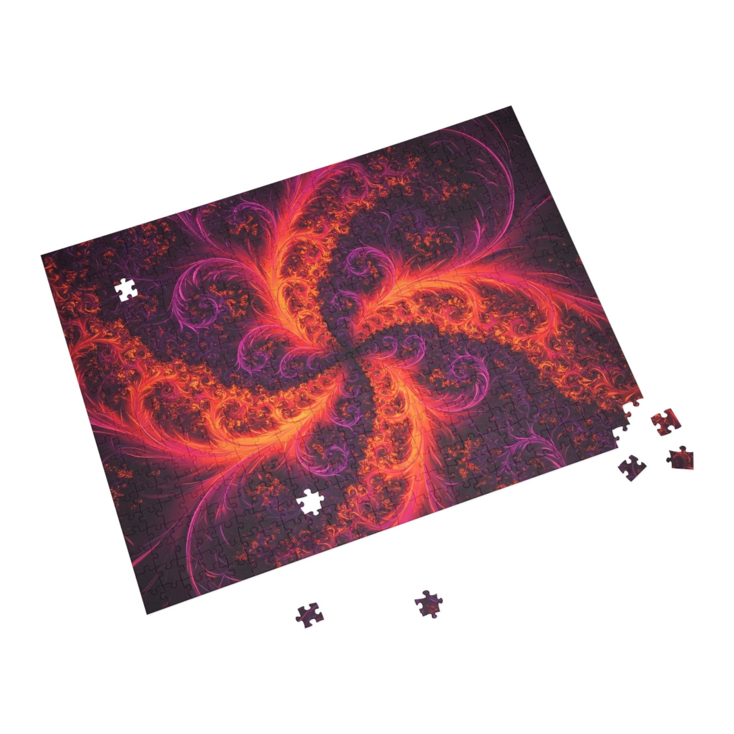 Vibrant Spiral Fractal Puzzle - 1000-Piece Jigsaw for Relaxation and Fun