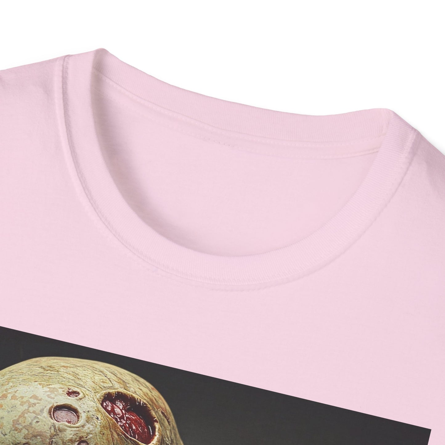 Zombie Skull Unisex Softstyle T-Shirt - Spooky Halloween Tee