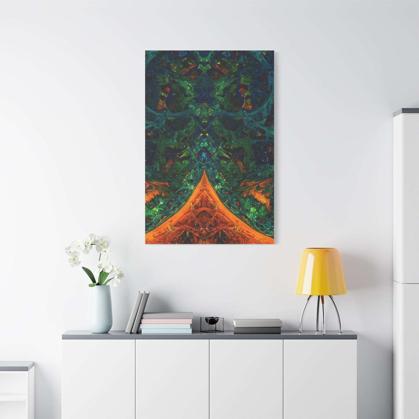 Vibrant Abstract Fractal Art Canvas Print