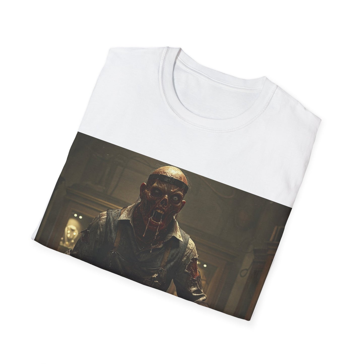 UK - Unisex Horror-Themed Softstyle T-Shirt - Perfect for Halloween and Cosplay