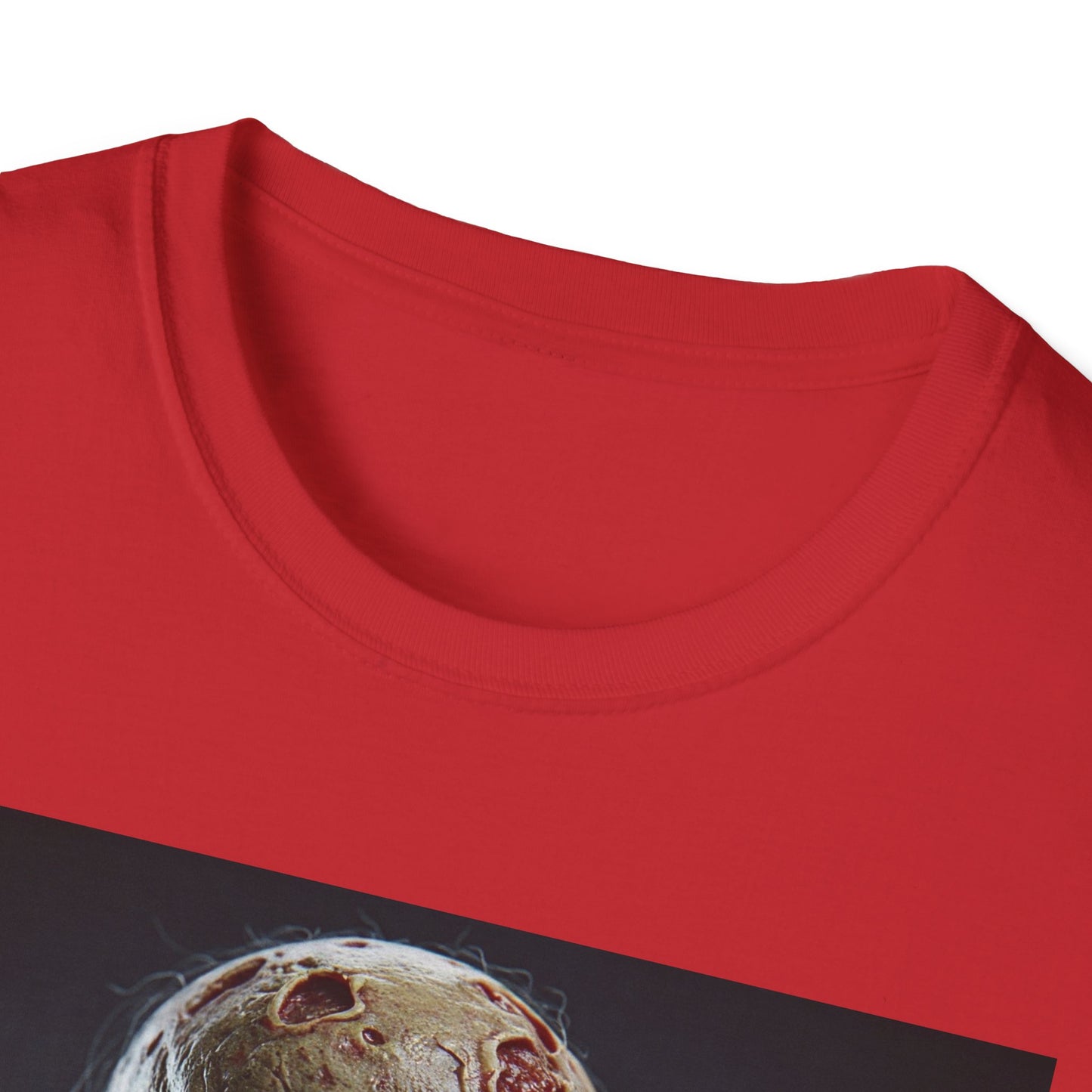 Apocalyptic Portrait Tee, bold, decaying zombie graphic