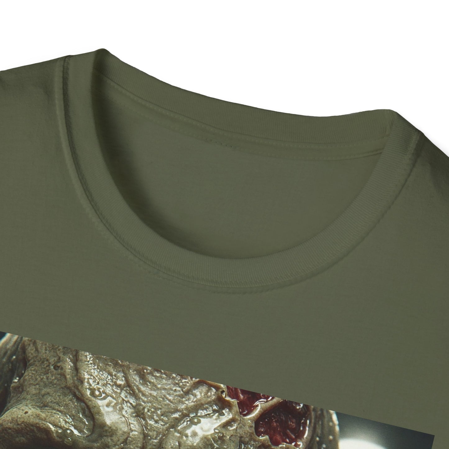 Apocalyptic Portrait Tee, bold, decaying zombie graphic