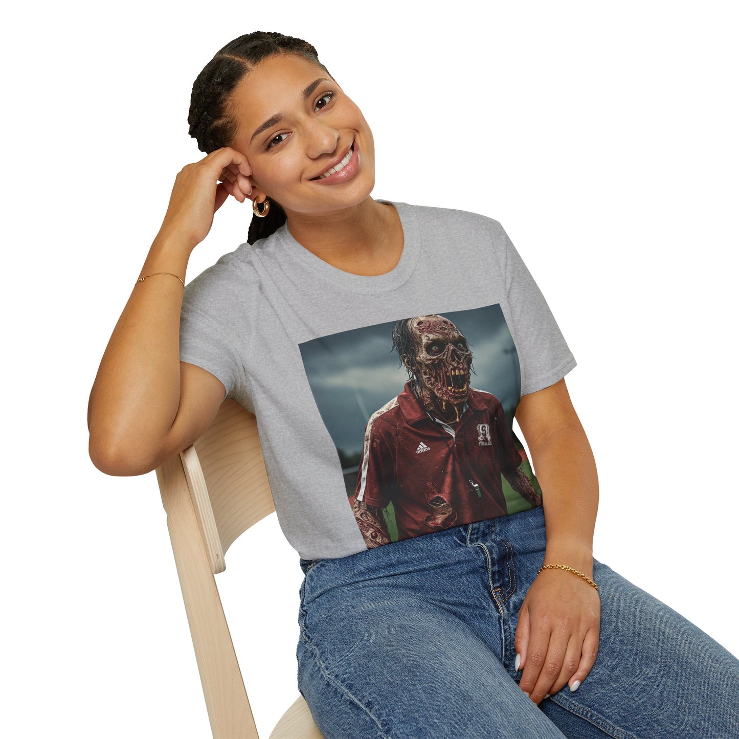 Zombie Horror Unisex Softstyle T-Shirt - Perfect for Halloween and Casual Wear