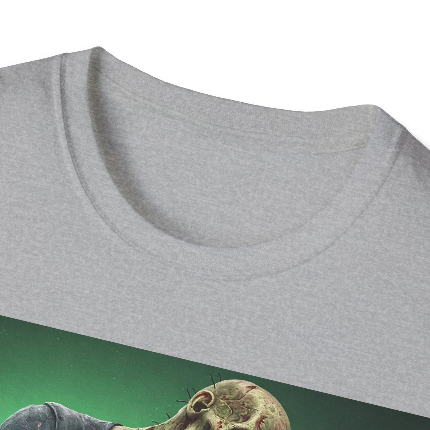 UK - Zombie Rocker Apocalyptic Portrait Tee, bold, decaying zombie graphic