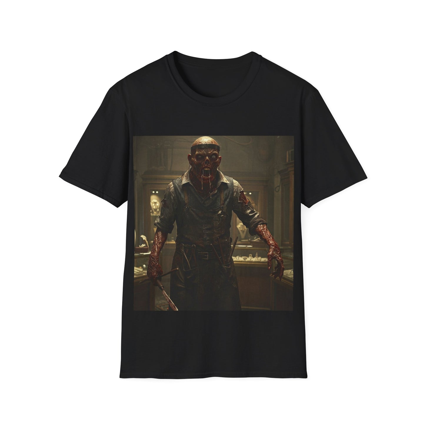 UK - Unisex Horror-Themed Softstyle T-Shirt - Perfect for Halloween and Cosplay