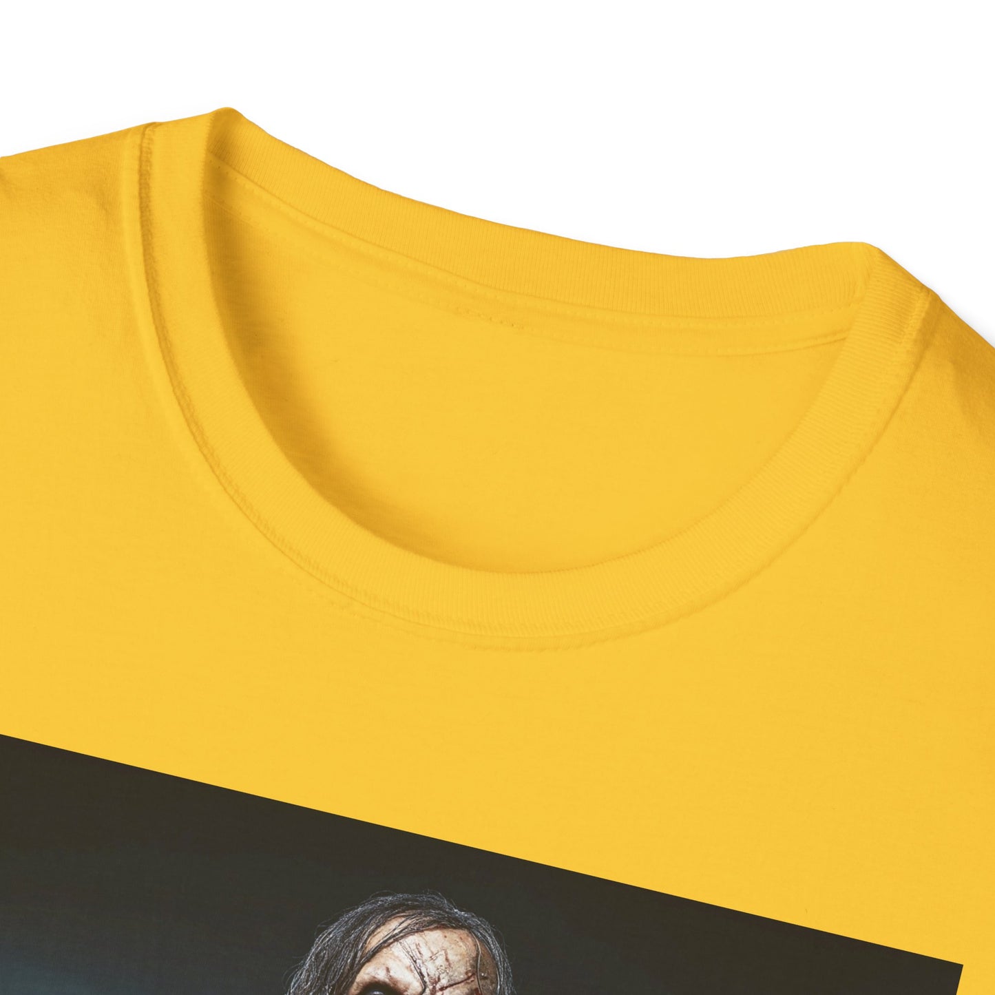 Apocalyptic Portrait Tee, bold, decaying zombie graphic