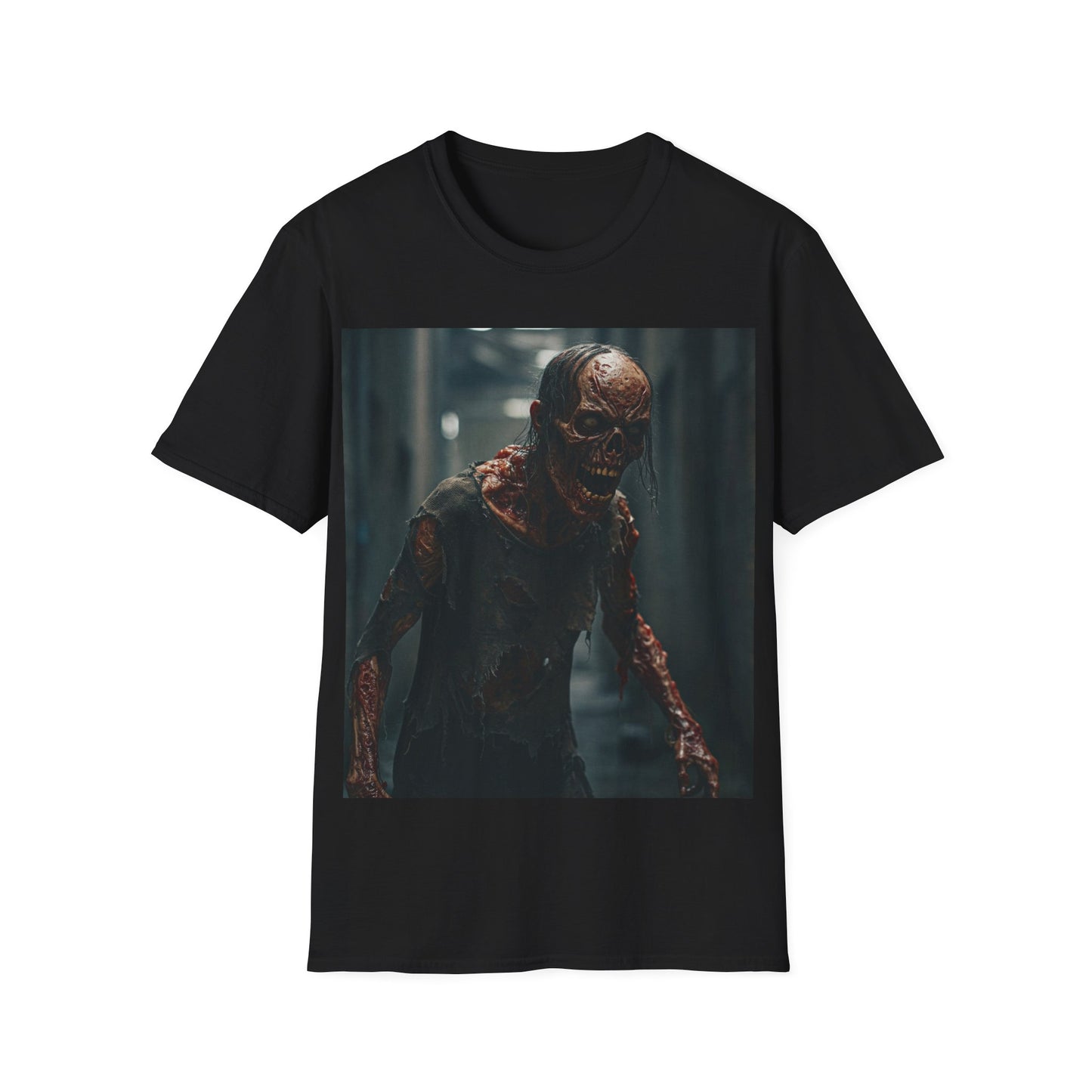 UK - Apocalyptic Portrait Tee, bold, decaying zombie graphic