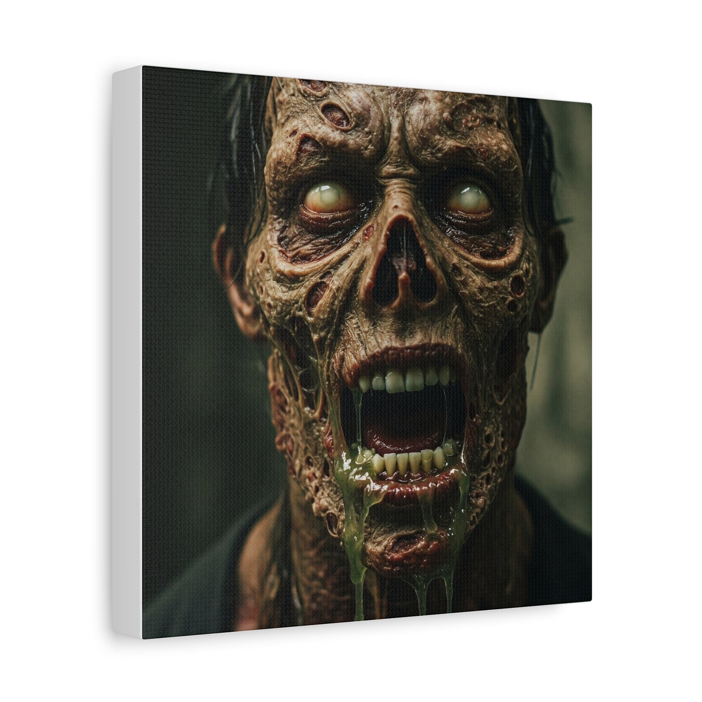 Creepy Zombie Canvas Art - Spooky Home Decor for Halloween Lovers