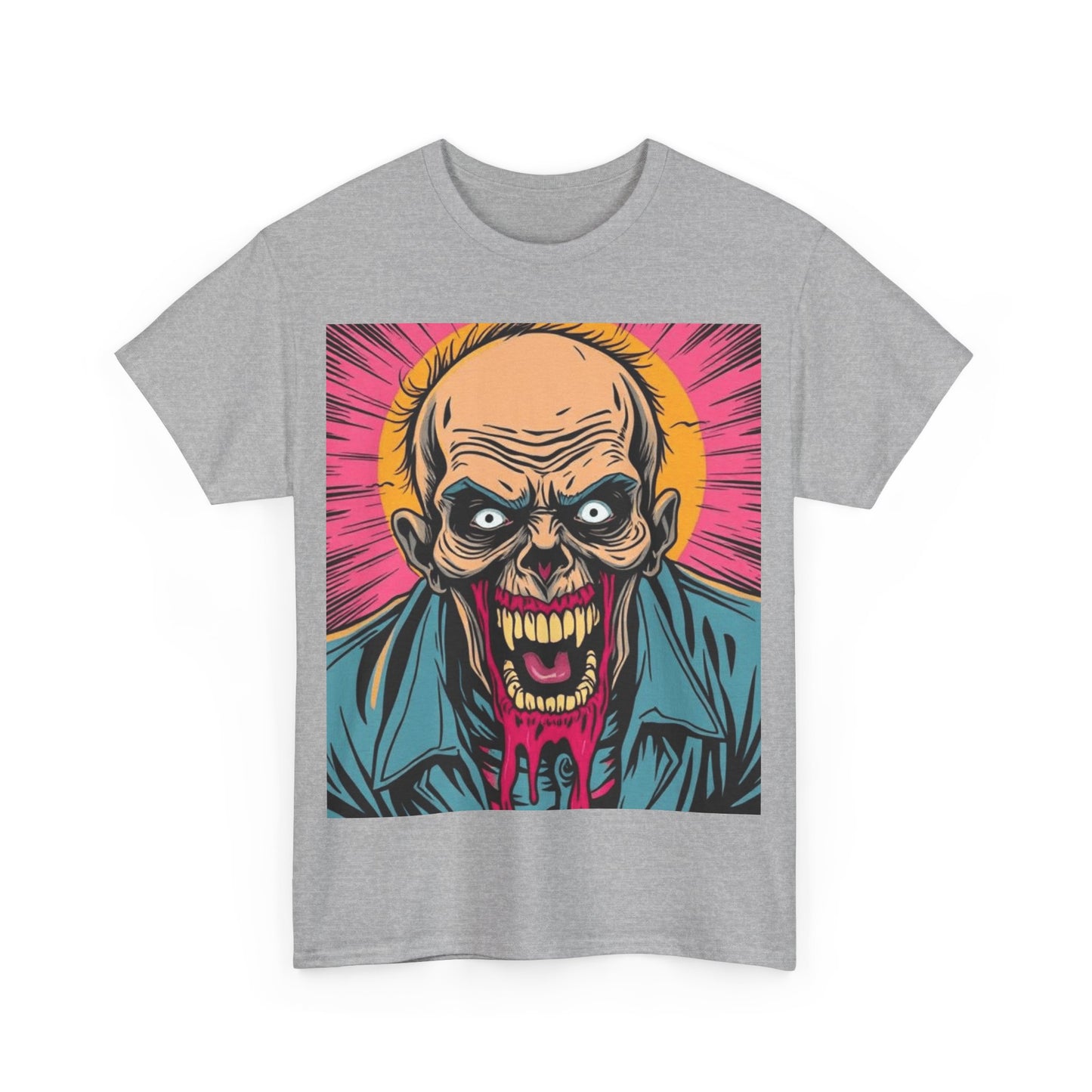 UK - Graphic Zombie Tee - Unisex Heavy Cotton T-Shirt for Horror Fans