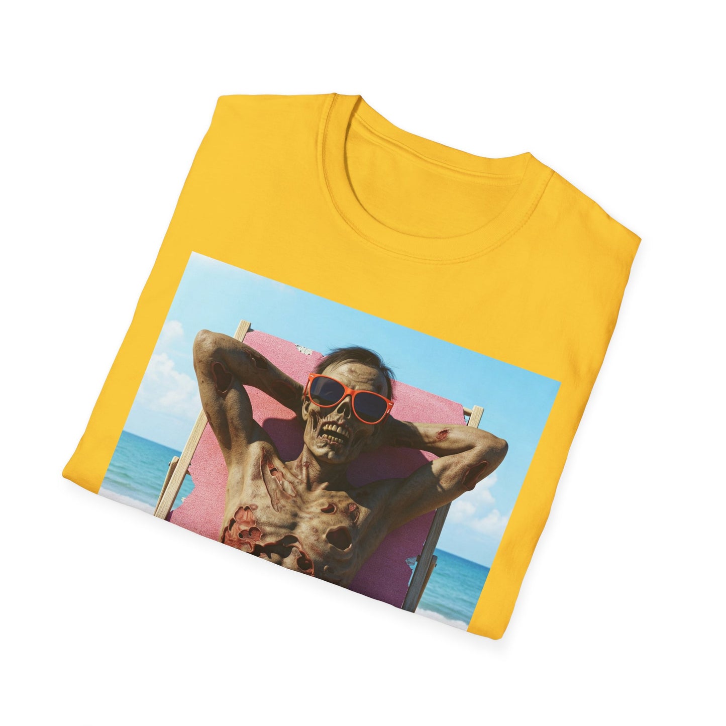 Beach Vibes Skeleton Unisex T-Shirt - Cool Summer Graphic Tee
