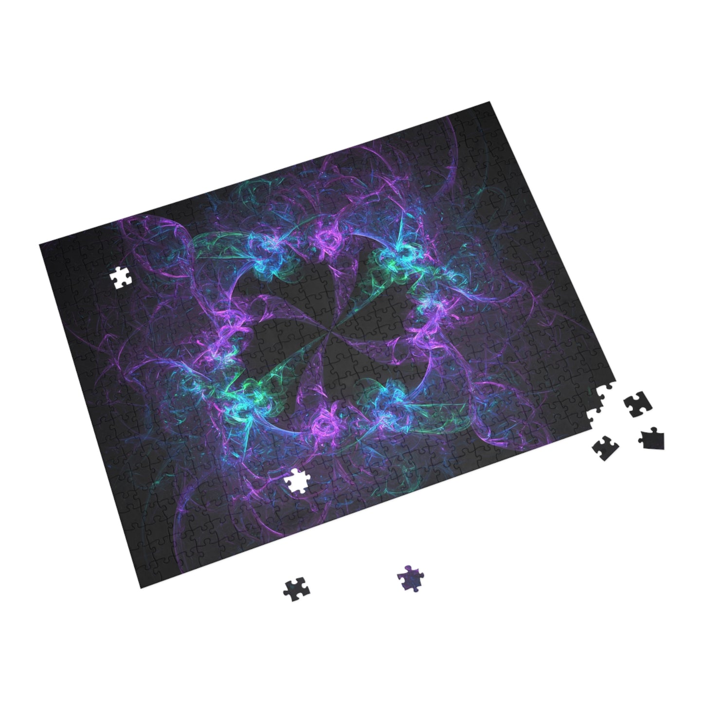 Colorful Fractal Design Puzzle - 96, 252, 500, 1000-Piece Options