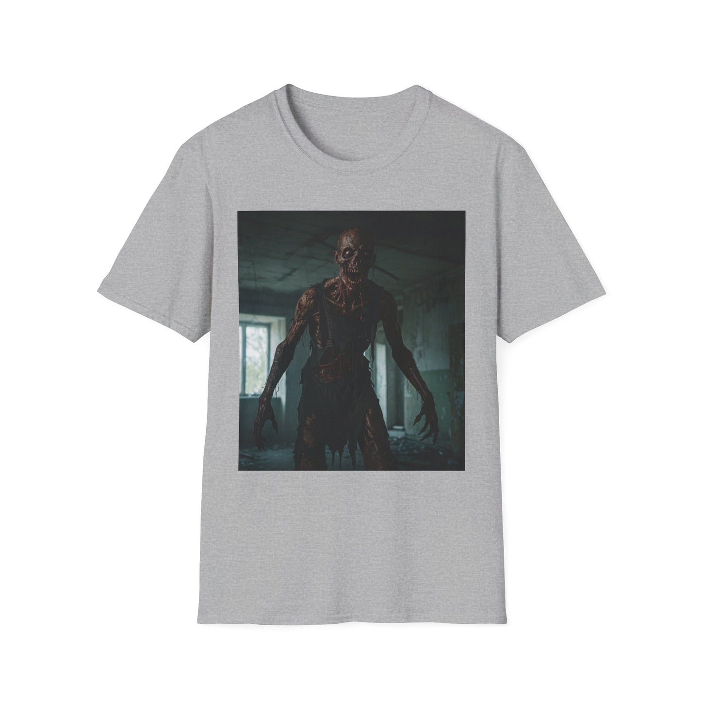 Creepy Horror Graphic Unisex T-Shirt – Perfect for Halloween and Haunted House Lovers