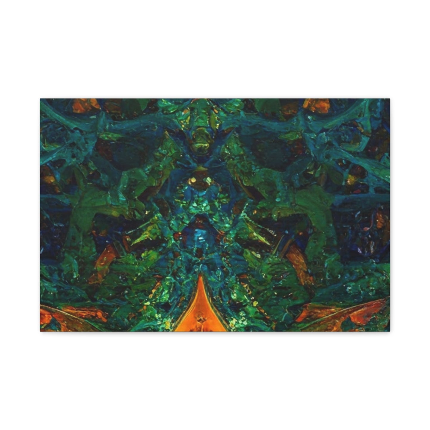 Vibrant Abstract Fractal Art Canvas Print