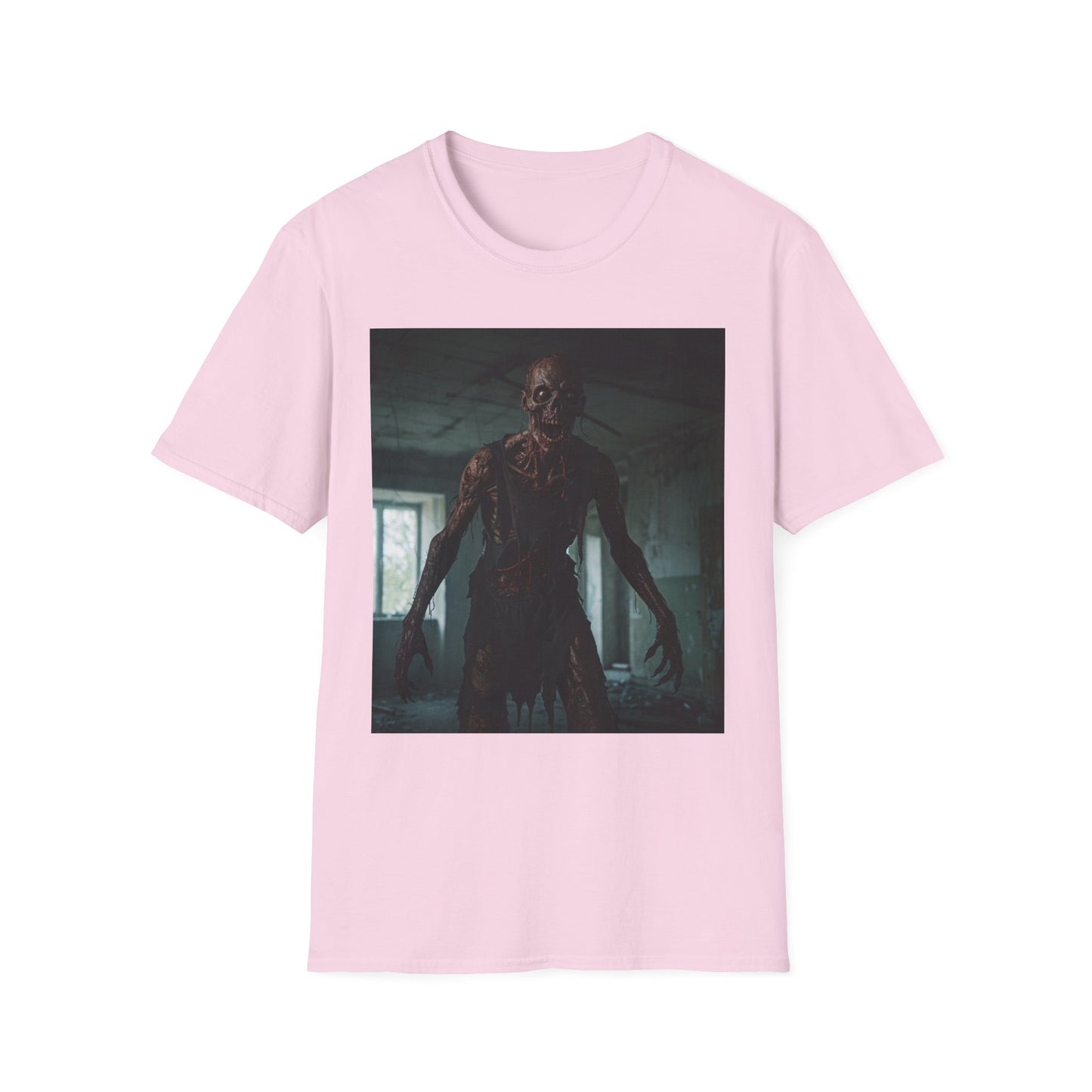 Creepy Horror Graphic Unisex T-Shirt – Perfect for Halloween and Haunted House Lovers