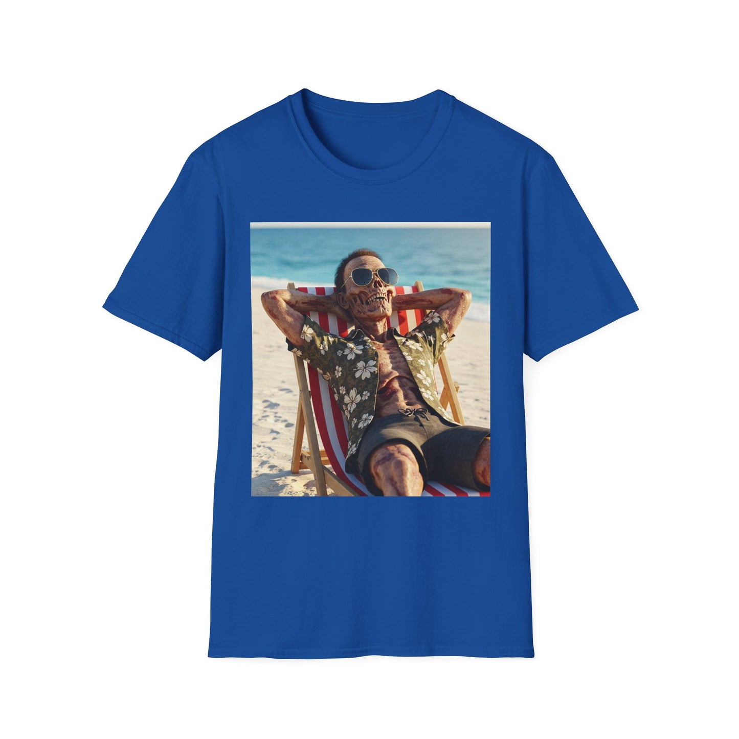 Chill Vibes Unisex Softstyle T-Shirt - Beach Relaxation Design