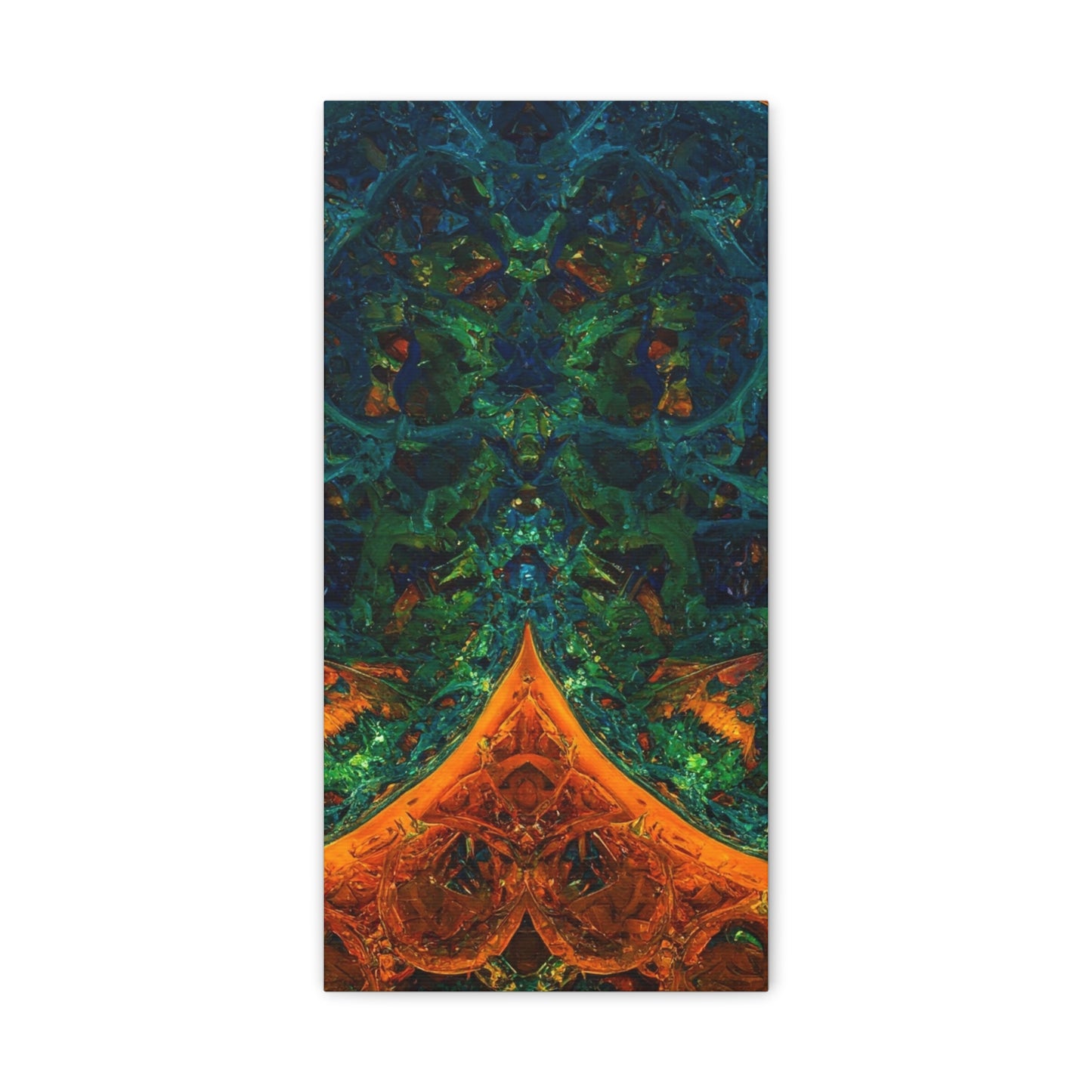Vibrant Abstract Fractal Art Canvas Print