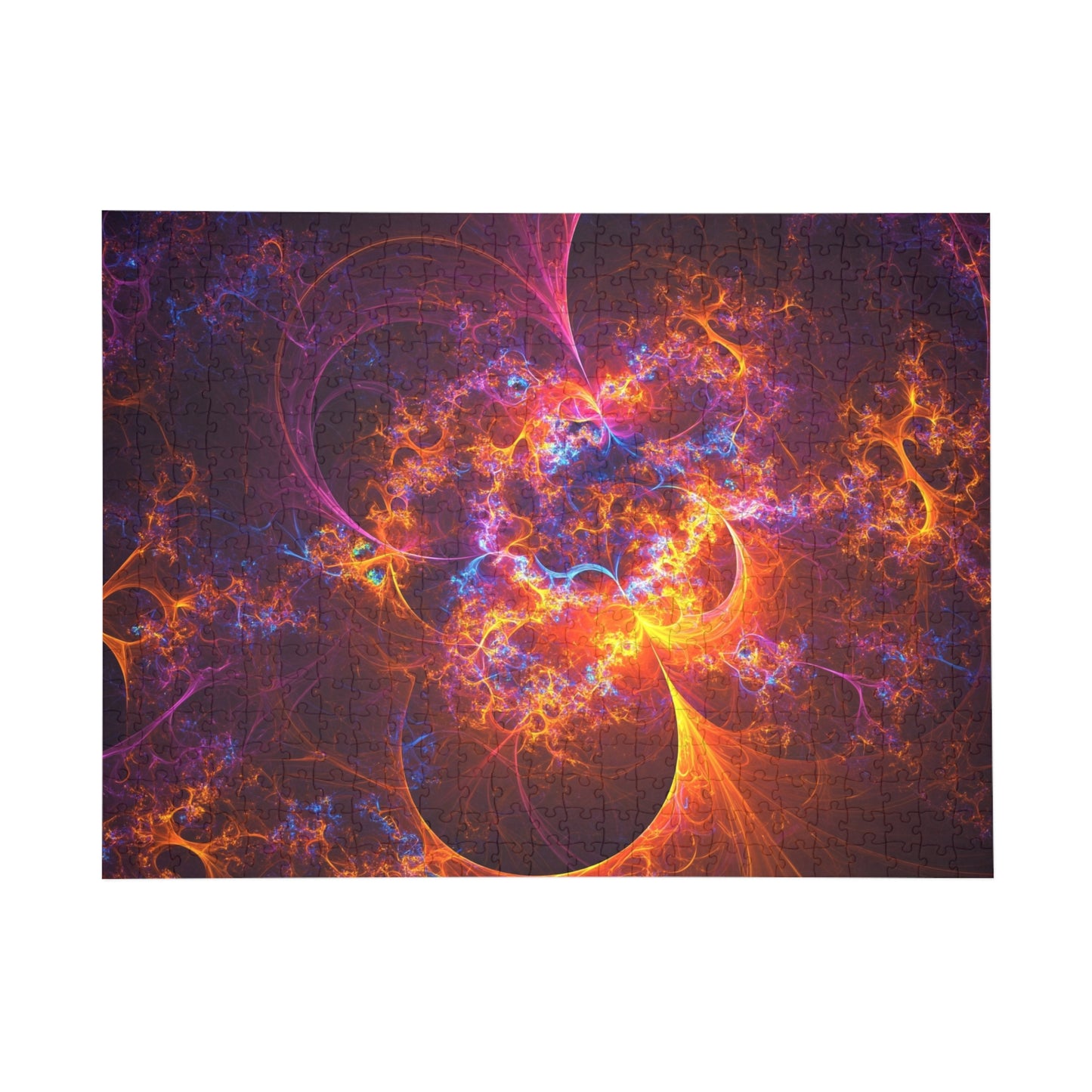 Vibrant Fractal Art Puzzle – 96, 252, 500, 1000-Piece Options