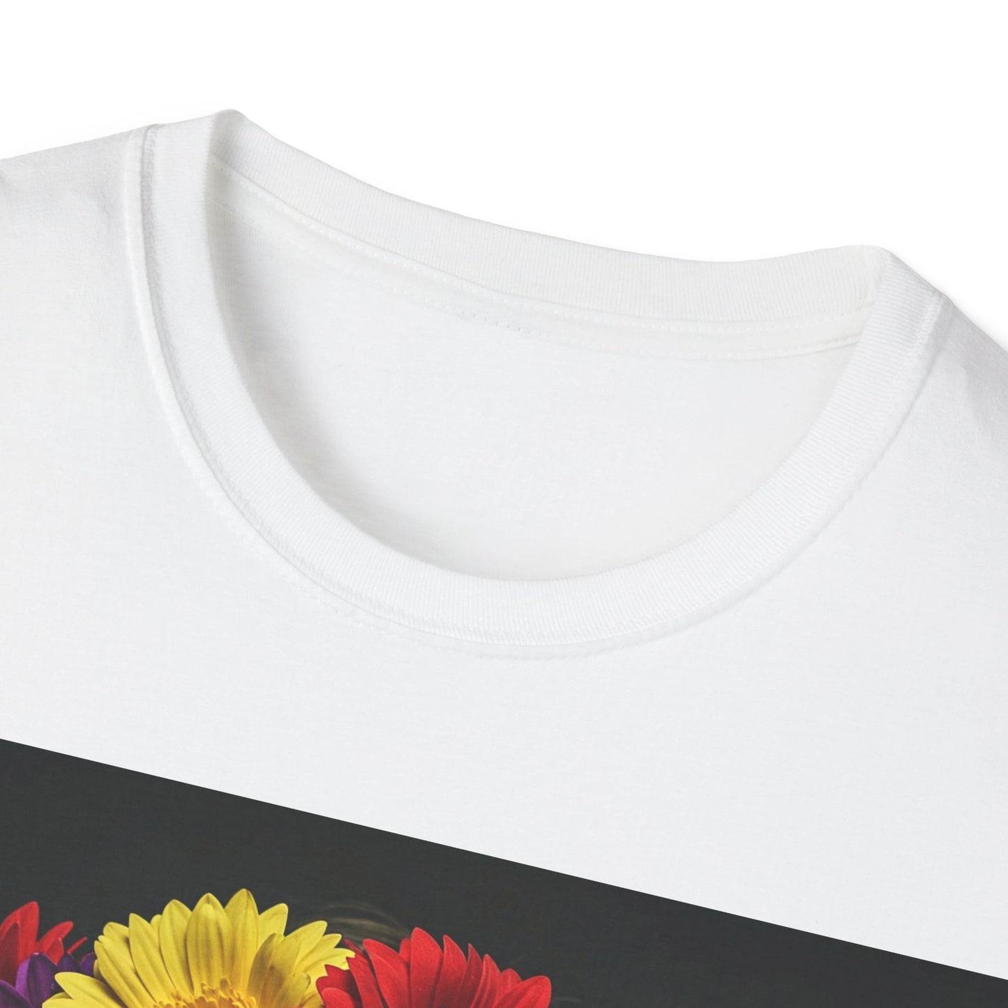 UK - Day of the Dead Floral Skull Apocalyptic Portrait Tee, bold, decaying zombie graphic