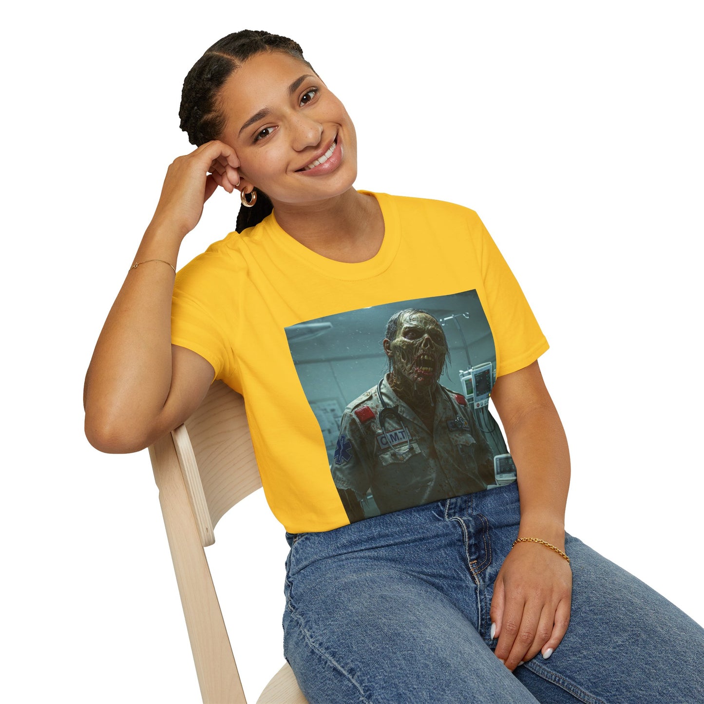 Unisex Horror Graphic T-Shirt - Creepy Zombie Design