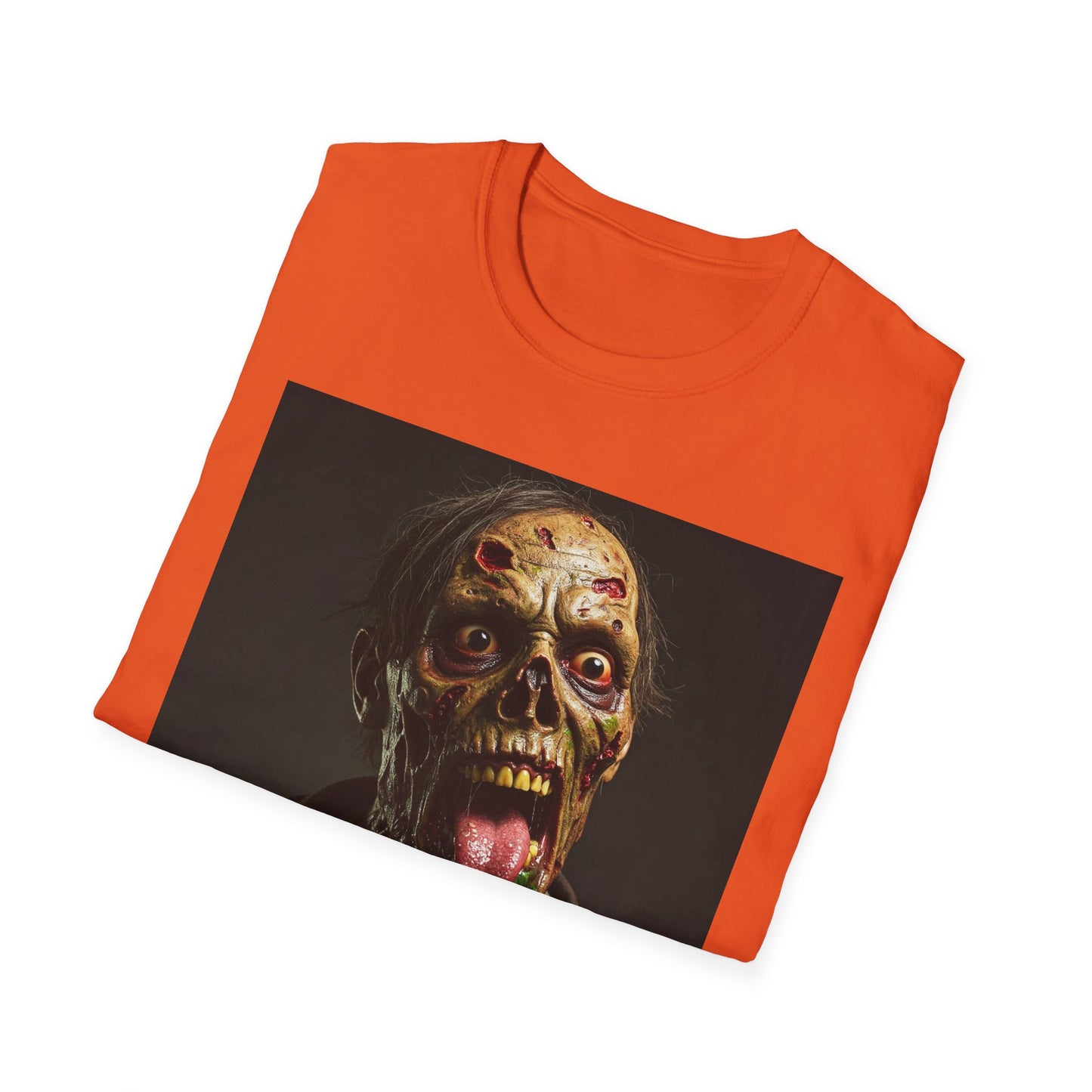 Apocalyptic Portrait Tee, bold, decaying zombie graphic