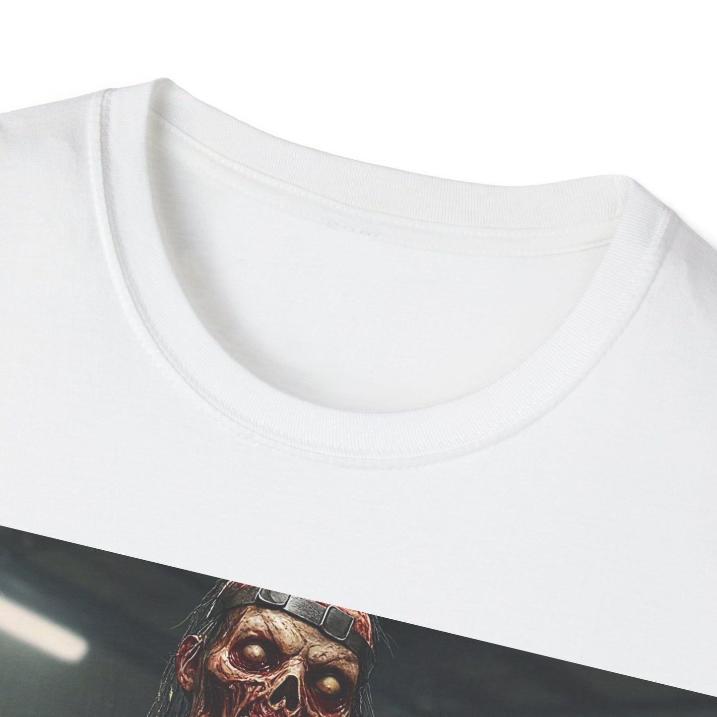 UK - Unisex Softstyle Horror Graphic T-Shirt - Perfect for Halloween and Horror Fans