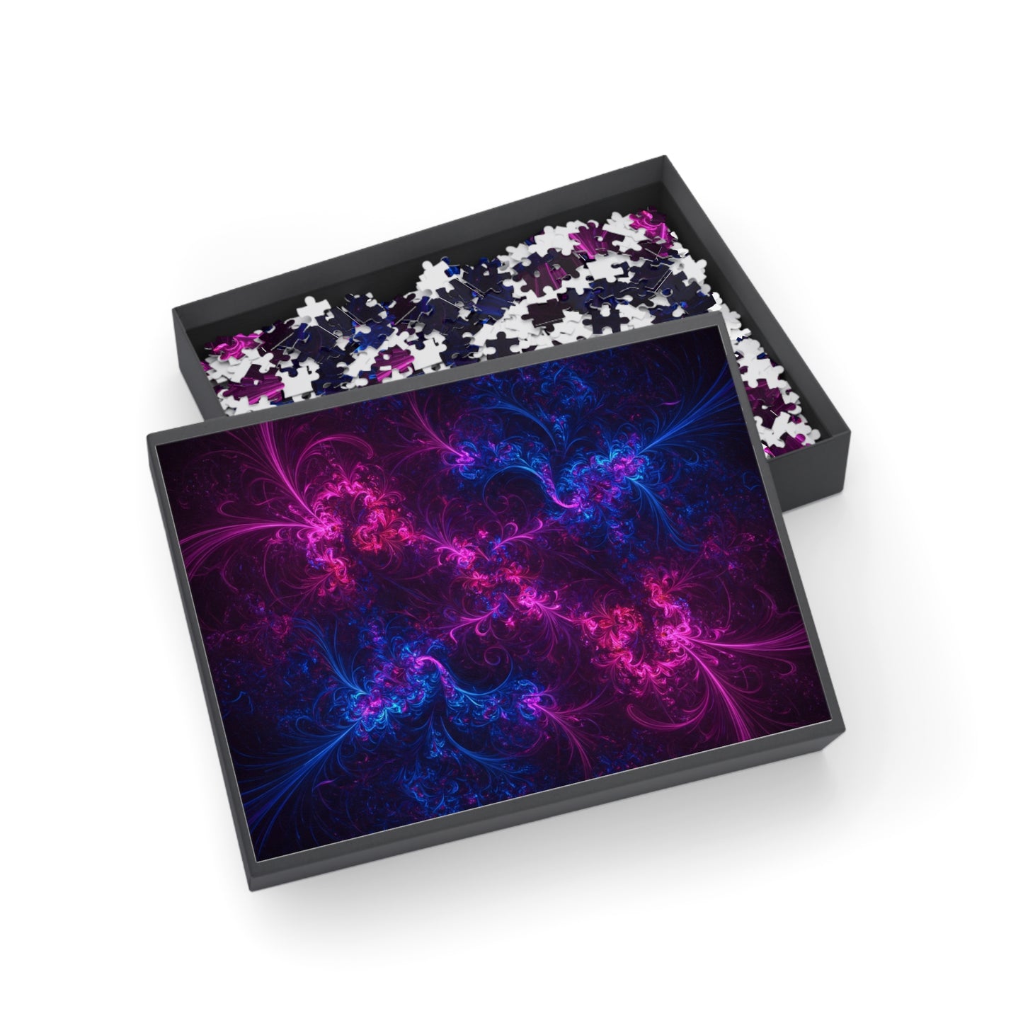 Vibrant Fractal Puzzle - 96, 252, 500, 1000-Piece Options for Relaxation and Fun