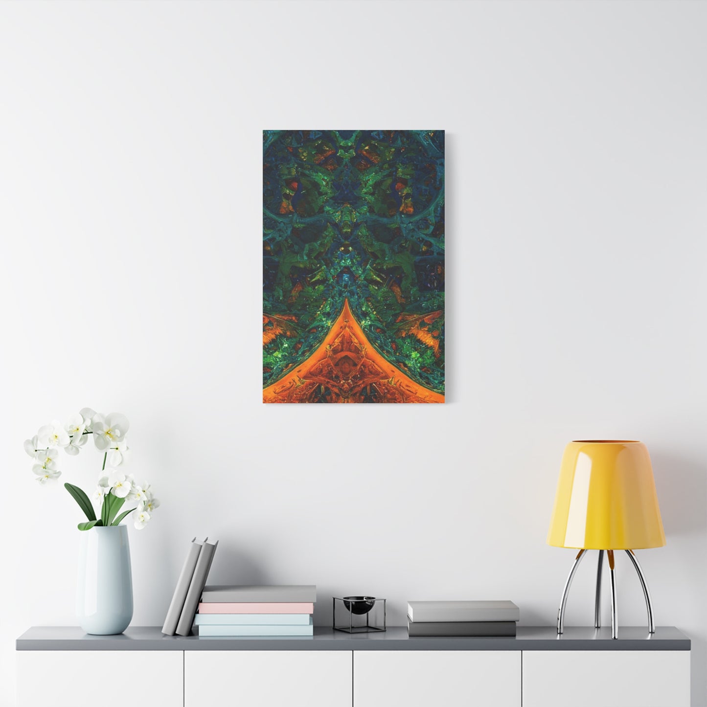 Vibrant Abstract Fractal Art Canvas Print