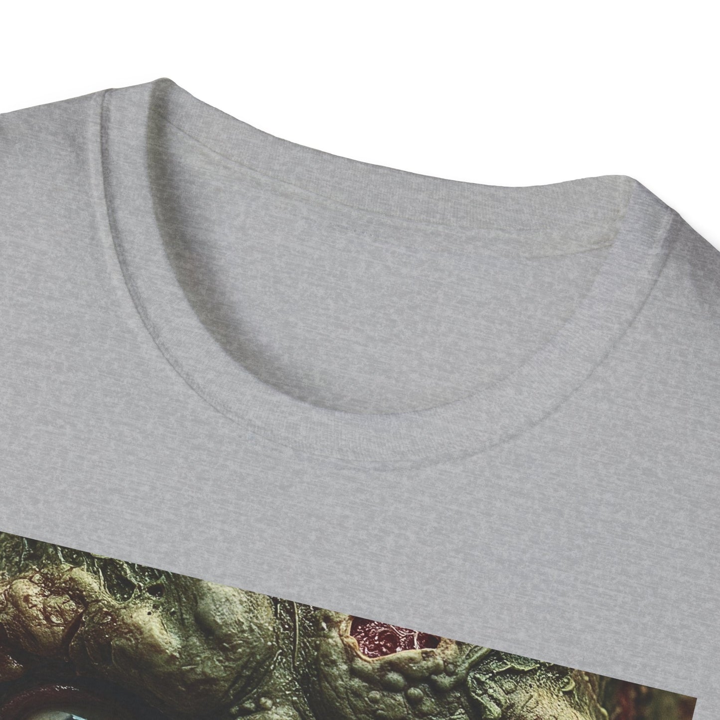 Apocalyptic Portrait Tee, bold, decaying zombie graphic