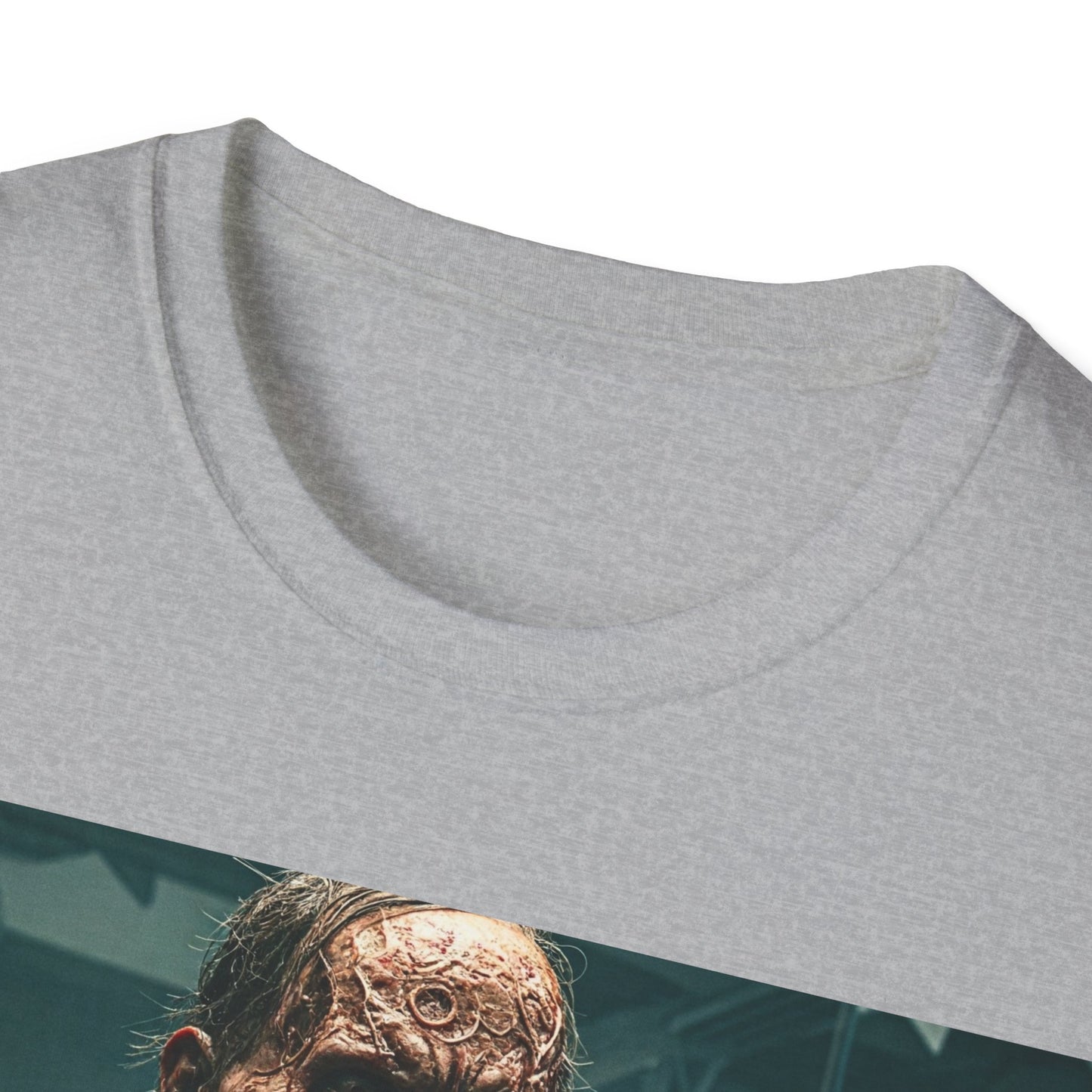 UK - Horror-Inspired Unisex Softstyle T-Shirt - Perfect for Halloween Fans