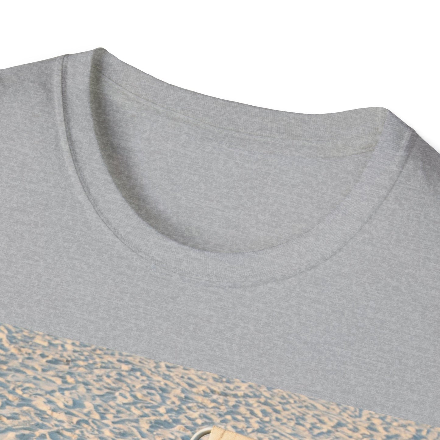 UK - Relaxing Beach Apocalyptic Portrait Tee, bold, decaying zombie graphic