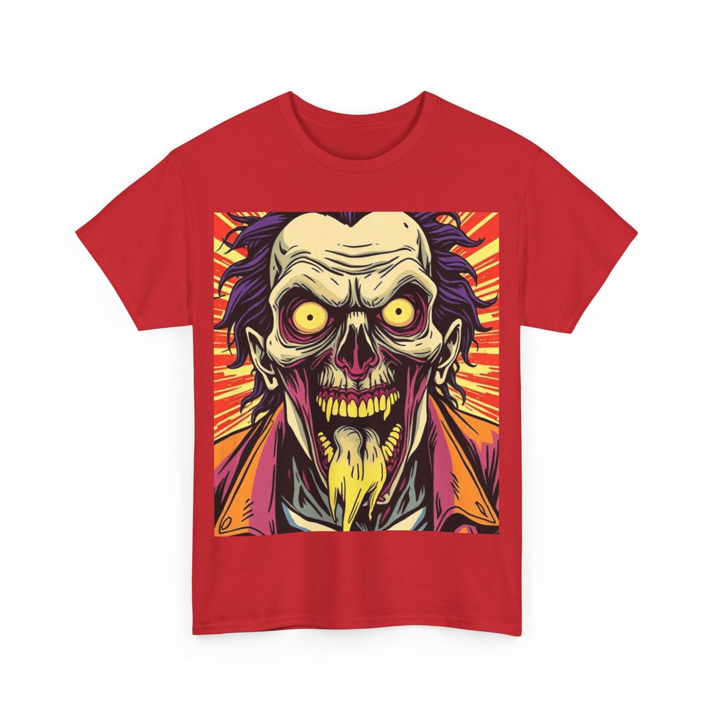 UK - Spooky Graphic Unisex Heavy Cotton Tee - Halloween Inspired Design