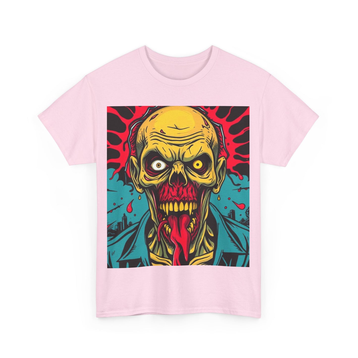 UK - Spooky Zombie Graphic Tee for Halloween